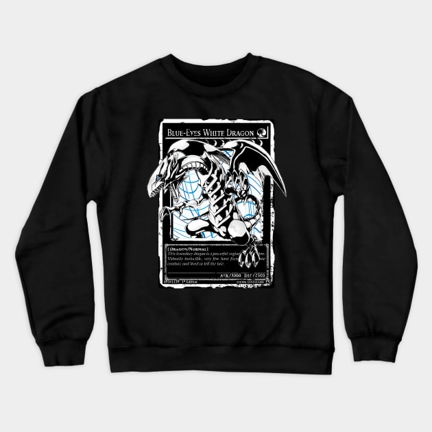 Blue Eyes White Dragon v4 Crewneck Sweatshirt by CentuStore